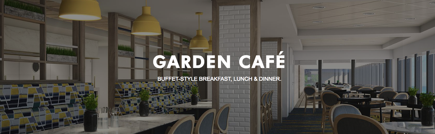 Norwegian Cruise Line Norwegian Bliss Garden Cafe Cover.png
